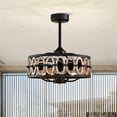 thumbnail image 5 of Dalina 24 in. 5-Light Indoor Oil Rubbed Matte Black Finish Ceiling Fan with Light Kit and Remote, 5 of 5