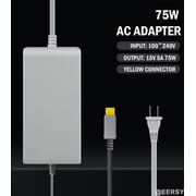 Charger Compatible with Wii U WiiU AC Adapter Power Supply for Wii U Console US Plug 15V 5A