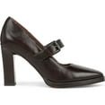 thumbnail image 2 of Franco Sarto Franco Shalina Mary Jane Pump Dark Brown Leather 5M, 2 of 6