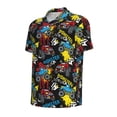 thumbnail image 4 of Wukai Monster Car Men’s Polo Shirts,Quick-Dry Athletic Shirt,Classic Fit Shirts-Large, 4 of 8