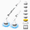 Gray, variant on Electric Spin Scrubber, Cordless Bathroom Cleaning Brush with Extendable Handle, 4 Brush Heads, 2 Speeds, Up to 4 Hours for Bathtub, Toilet, Kitchen, Tile Floors