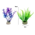 thumbnail image 2 of Se utiliza para la decoración de peceras, plantas de acuario, 10 piezas de plantas de plástico altas., 2 of 5