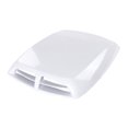 thumbnail image 3 of 1x Universal White Car Decorative Air Flow Intake Hood Scoop Vent Bonnet Cover, 3 of 3