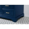 thumbnail image 5 of Elegant Decor Americana 60" Metal MDF Marble Single Bathroom Vanity in Blue, 5 of 8