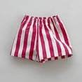 thumbnail image 2 of Whouriu Girls Casual Striped Shorts Summer Breathable Soft Lightweight Shorts, Sizes 3M-6Y, 2 of 4