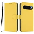 thumbnail image 2 of Wallet Case Compatible for Google Pixel 10 Pro XL, PU Leather Magnetic Closure Protective Flip Folio Case with 3 Card Holder and Wrist Strap Cover Women Men,Yellow, 2 of 7