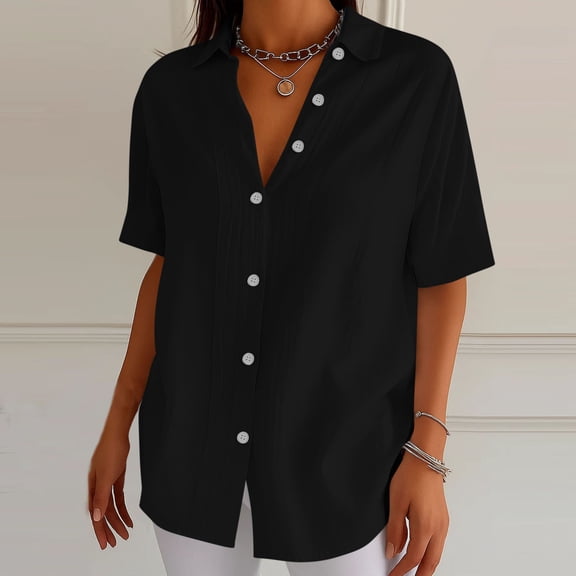 Women's Summer Short Sleeve Solid Color Basic Tank