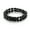 Black, variant on Titanium Steel Men's Rock Diamond Motorcycle Bracelet