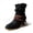 Black, variant on Womens Braid Bootie Ankle Boot Fashion Pointed Toe Riding Cowgirl Mid Calf Pull On Boots Retro Country Booties Chunky Heel Comfort Tall Boot