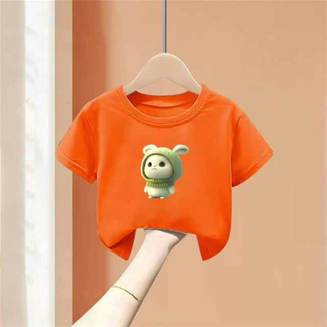 Cowsor Children's Printed Short Sleeve T-Shirt – Perfect for Summer (Sizes 90-150)