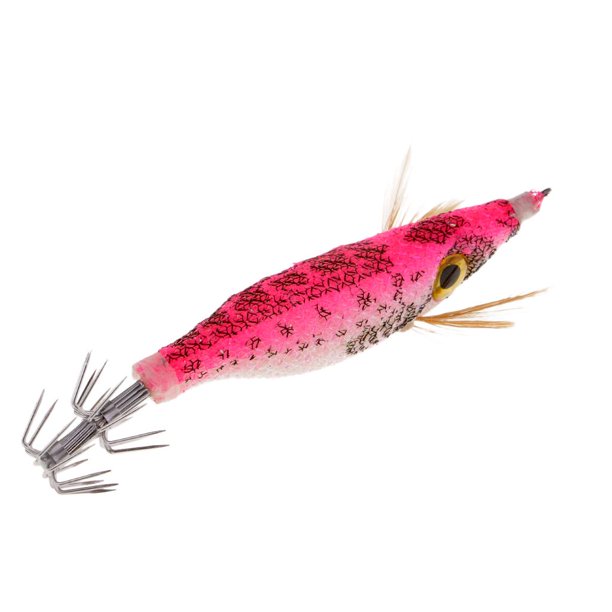 Señuelos de Pesca 10cm/8g Pulpos y Sepias Ojos 3D con Gancho Agudo Carnada Dura Para Pesca en Artificiales Articulos de Pesca Rosado Baoblaze Señuelo de la pesca del camarón