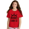 thumbnail image 3 of I Like Big Boats and I Cannot Lie Crewneck T Shirts Boy Girl Teen Brisco Brands L, 3 of 6