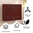 thumbnail image 6 of Giantex Wall Mounted Desk, Multi-Function Floating Desk w/Storage Drawer & Shelves, Wall Mounted Computer Desk for Home & Office, Brown, 6 of 6