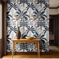 thumbnail image 2 of S4Sassy Peel and Stick Walls Covering, Tropical Banana Tree Print Removable Wall Wrap - Blue Instant Wall Mural for Bathroom, Laundry Room, Closet Interior - Self-Adhesive Wallpaper Vinyl - 25"x120", 2 of 8