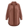 thumbnail image 3 of StSilkitty Button down Shirt Jacket for Women Long Sleeve Collared Shacket Coat with Pockets Fall Winter Outerwear, 3 of 6