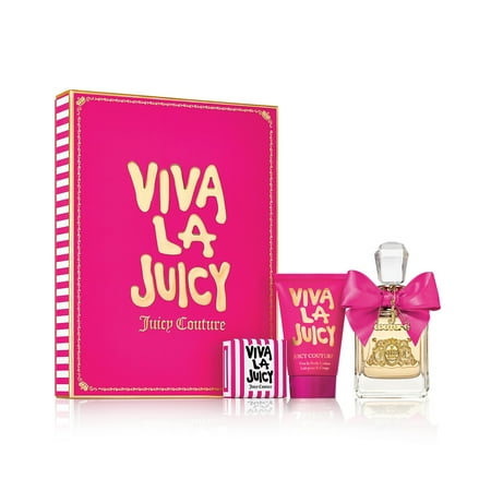 Juicy Couture Party Girl Viva La Juicy by Juicy Couture for Women 3 Piece Set Includes: 3.4 oz Eau de Parfum Spray + 4.2 oz Viva La Body Lotion + Bar Soap 2.8oz ()