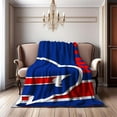thumbnail image 5 of Flannel Blanket Featuring The Bills Team Emblem Versatile for Use on Sofas, Beds, During Camping, And While Traveling. Provides Warmth Throughout The Year, Making It a Perfect Gift for Holidays Like, 5 of 7
