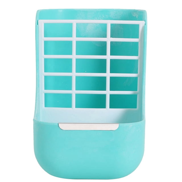 Bunny Food Feeder Plastic 2 in 1 Rabbit Food Bowl Guinea Pig Hay Feeder for Pet