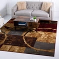 thumbnail image 3 of Unique Loom Tapis de Zone Géométrique Urbaine Barista 4' x 4' Carré Multi/Beige, 3 of 4