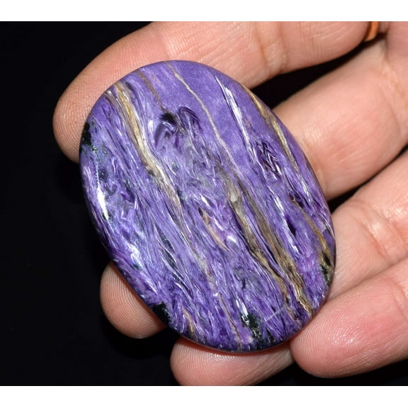 Natural Purple Charoite Cabochon Loose Gemstone