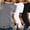 Light Gray+white+black, variant on MORTTIC 3-Pack Women's Solid Color Basic Short Sleeve T-Shirts - Comfortable Crew Neck Casual Tees