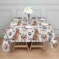 thumbnail image 3 of Golden Retriever Square Tablecloth,Waterproof Square Table Cover,Wipeable Spillproof Washable Table Cover for Home Kitchen Party Decor 52"x52"(132x132cm), 3 of 6