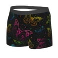 thumbnail image 2 of Wukai Butterfly Print Men’s Underwear Breathable Boxer Briefs,&nbsp;Moisture Wicking & Breathable-Medium, 2 of 7