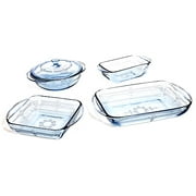 Angle View: Anchor Hocking 5-Piece Reflections Bakeware Set, Blue