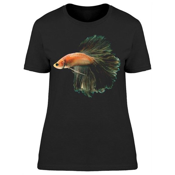 Orangy Body And Dark Tail Betta T-Shirt Women -Image by Shutterstock, Female XX-Large