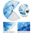 thumbnail image 2 of FMSHPON SnowflakesStars Xmas Christmas Tree Skirt Stand Mat for Holiday Party Decoration Indoor Outdoor 36 inches, 2 of 6