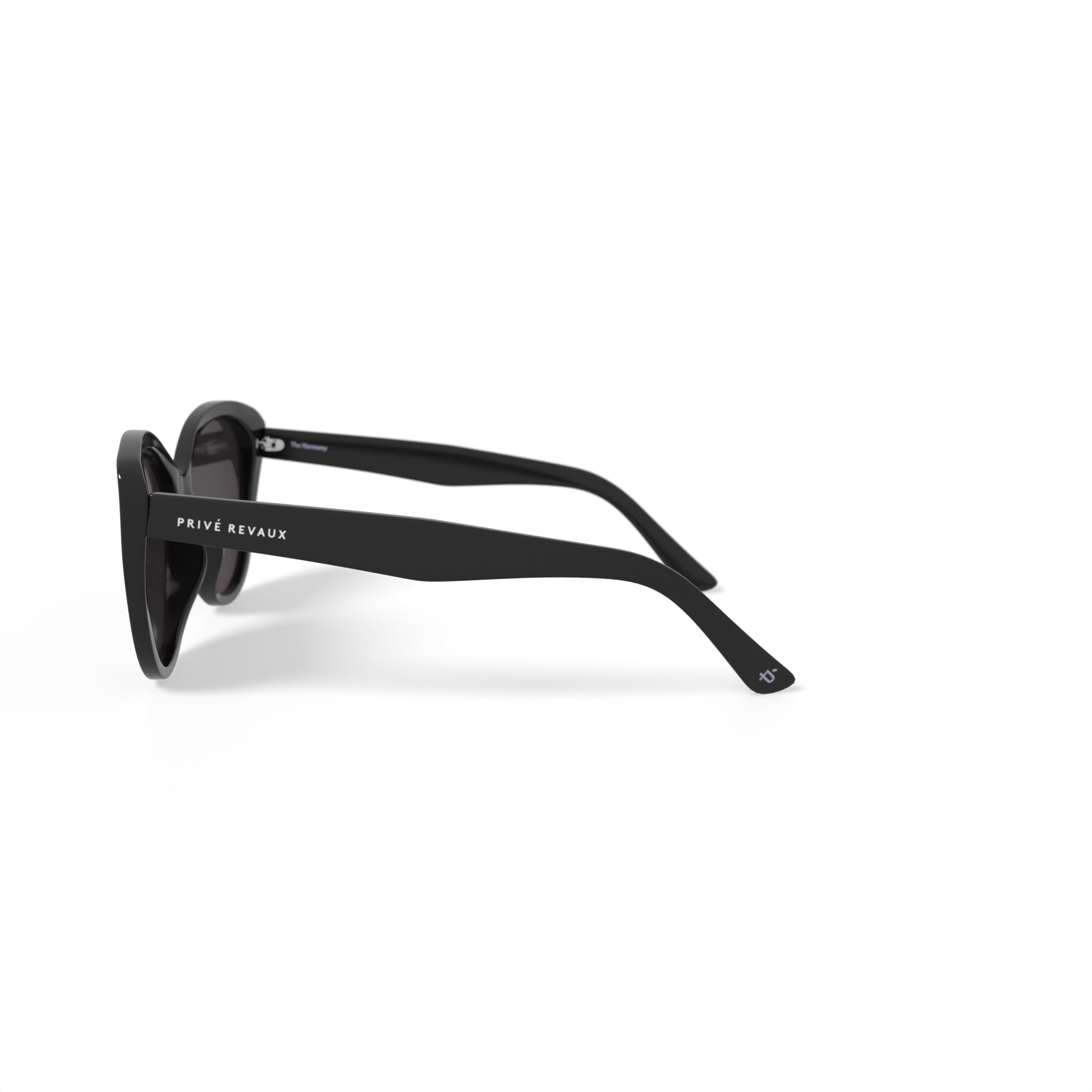 Prive Revaux Women's Rx'able Fashion Polarized Sunglasses, Harmony, Cat Eye, Black, 56-15-140