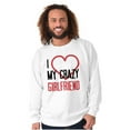 thumbnail image 3 of Funny Cute Set for Couples Matching Men's Big & Tall Crewneck Sweatshirt Brisco Brands 2X, 3 of 6
