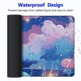 thumbnail image 4 of Heduofu Colorful Clouds Mouse Pad with Stitched Edge, Non-Slip Rubber Base Square Cute Kawaii Mousepads for Computer Desk 31.5x11.8 in, 4 of 6