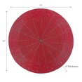 thumbnail image 2 of Placemat Rond Des Perles De Noël Rouge - Ensemble De 4, 2 of 4