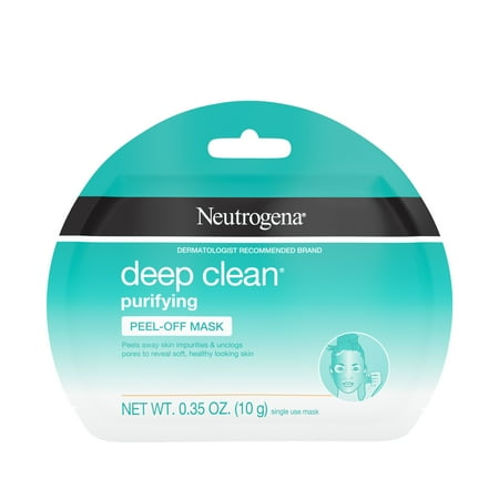 Deep Cleaning Face - (2 pack) Neutrogena Deep Clean Purifying Peel-Off Face Single-Use Mask, 1 ct