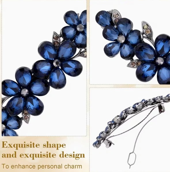 Exquisite rhinestone hair clips | Women's bridal hair accessories | Sparkling crystal hair clips | Wedding essentials | Perfect Christmas gifts