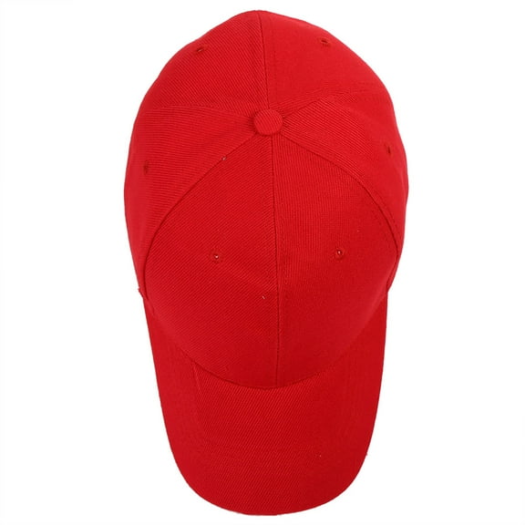 Adjustable Women Men Outdoor Sport Running Baseball Cap Hat(Red)