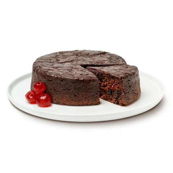 SAB Fruit Cake Gâteau au Rhum Jamaïcain (Gâteau Noir), Dessert Gastronomique Prêt à Manger - (1 Lb)