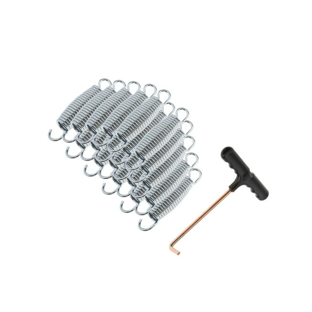 relayinert 20 Pcs Ressorts de Trampoline Robustes Accessoires Intempéries 9cm Trampoline Résistant Argent 10cm