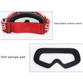 thumbnail image 3 of Motocross Sports Goggles, Motorcycle Goggles ATV Dirt Bike Off Road Racing Riding Goggle Anti UV, Adjustable Strap, for Driving Running Outdoor Eyewear,d, 3 of 7