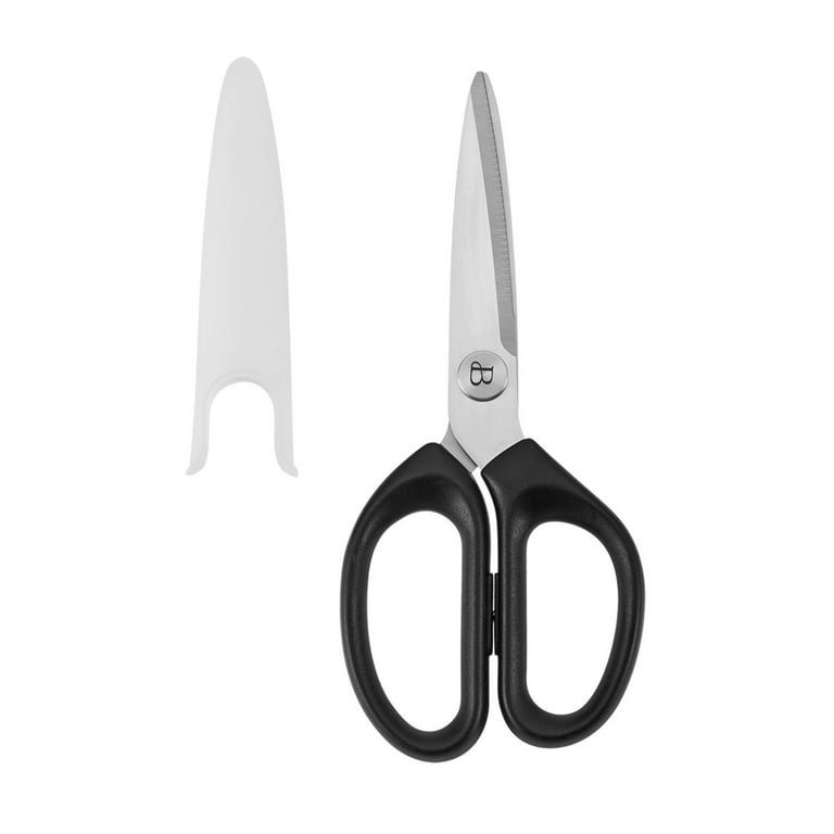 Beautiful Kitchen Scissors with Blade Cover in Black Sesame by