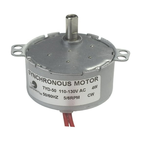 CHANCS TYD-50 Synchronous Motor Turn Table 110V AC 5-6RPM CW Flush Shaft 14.5mm Small Gear Motor CW