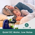 thumbnail image 4 of Slow Juicer, Fretta Cold Press Juicers, Masticating Juicer Machines, Juice Extractor with 2-Speed Modes, Reverse Function & DC Quiet Motor, BPA-Free, Easy to Clean, 200W(Blue), 4 of 7