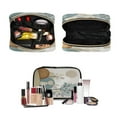 thumbnail image 4 of Iauyy 3 Piece Large Portable Hanging Toiletry Bags for Travel,Foldable Makeup Organizer with Multiple Compartments for Men&Women，Simple Sketch Of A Rabbit, 4 of 9
