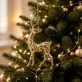 thumbnail image 2 of Kraoden Metal Deer Ornaments for Christmas Tree Decorations, Electroplated Iron Art Holiday Hangings, Elegant Table Decor for Home and Seasonal Layouts, Ideal Gift for Festive Occasions, 2 of 6