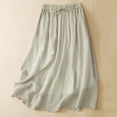 thumbnail image 2 of Sentmoon Skirts Long Elastic Waist Mini Skirt with Shorts Trendy Solid Color Regular Fit Tennis Skirt for Lounge and Sleep M-2XL, 2 of 7