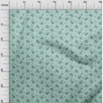 thumbnail image 3 of oneOone Polyester Spandex Sea Green Fabric Florals Diy Clothing Quilting Fabric Print Fabric By Yard 56 Inch Wide, 3 of 4