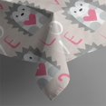 thumbnail image 4 of Cute Hedgehog Love Pattern Rectangle Tablecloth 60"x120",Waterproof Polyester Rectangle Table Cloth, Wipeable Spillproof Polyester Tablecloth for Dining, Camping, Indoor and Outdoor, 4 of 6