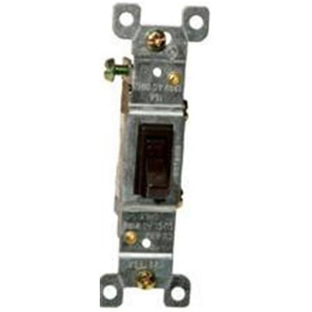 Interrupteur à Bascule Marron Simple Pôle 15A-120 - 277V