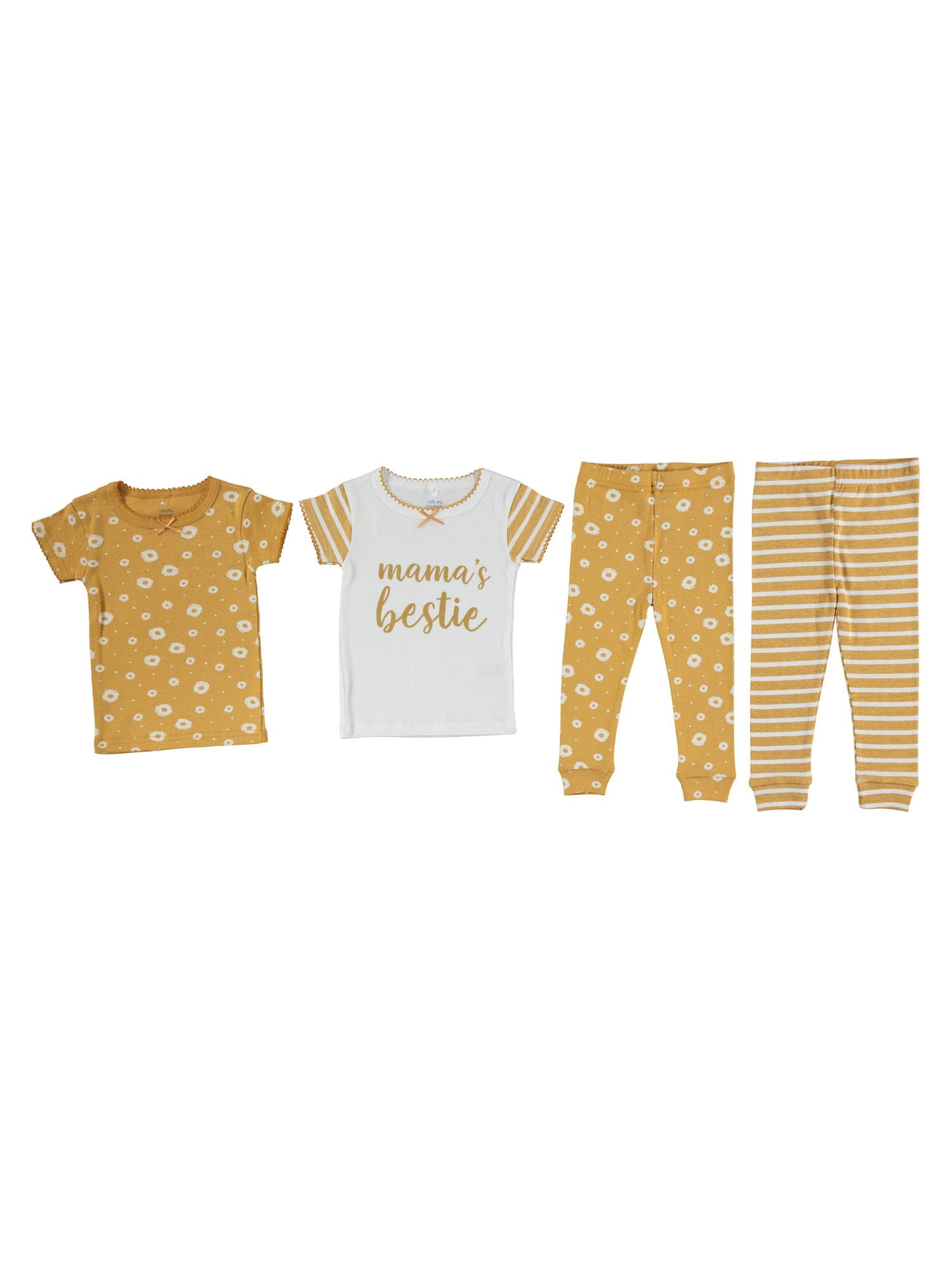 Cutie Pie Dreamers Baby Girl & Toddler Girl 4 PC Tight Fit Cotton